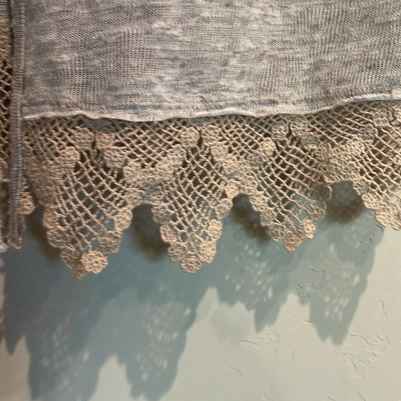 Free People Cardigan / Duster with Lace trim s M - Picture 3 of 5